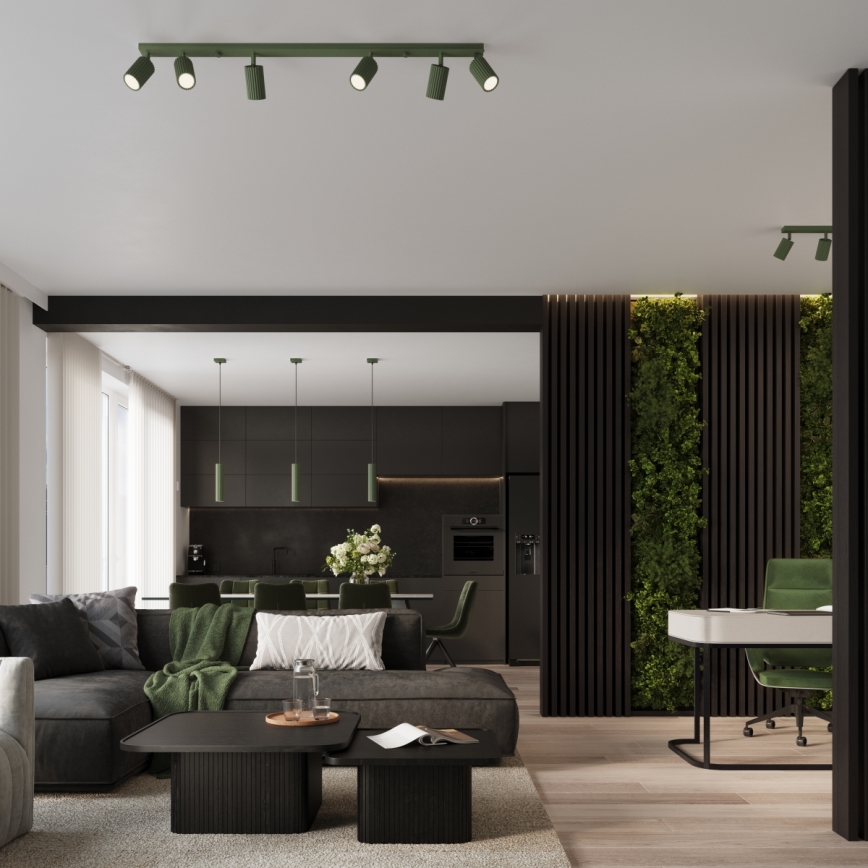 Brilagi - LED точечный светильник CRESTO 4xGU10/10W/230V зелёный