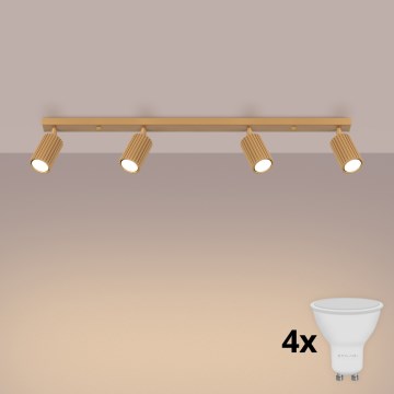 Brilagi - LED точечный светильник CRESTO 4xGU10/10W/230V золотой
