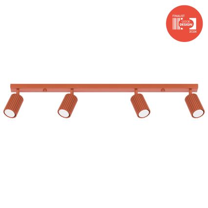 Brilagi - LED-точечный светильник CRESTO 4xGU10/10W/230V красный