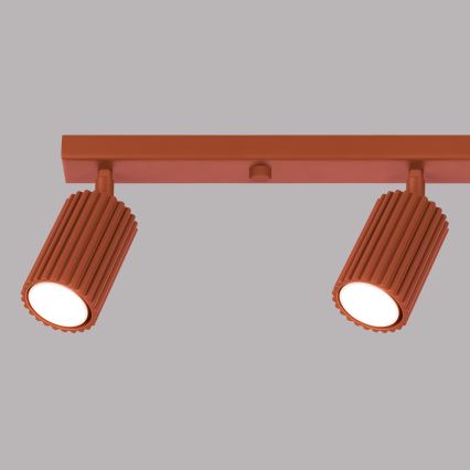 Brilagi - LED-точечный светильник CRESTO 4xGU10/10W/230V красный
