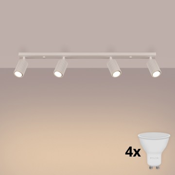 Brilagi - LED точечный светильник CRESTO 4xGU10/10W/230V кремовый