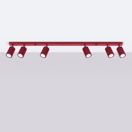 Brilagi - LED точечный светильник CRESTO 6xGU10/10W/230V бордовый