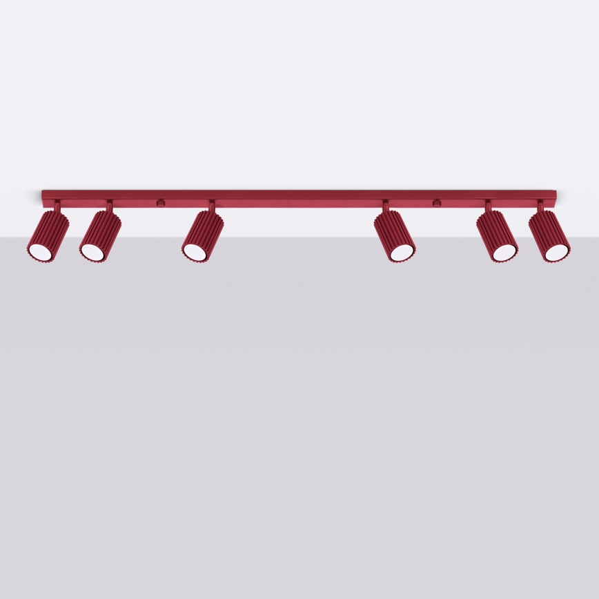 Brilagi - LED точечный светильник CRESTO 6xGU10/10W/230V бордовый