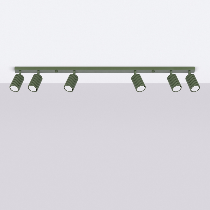 Brilagi - LED точечный светильник CRESTO 6xGU10/10W/230V зелёный