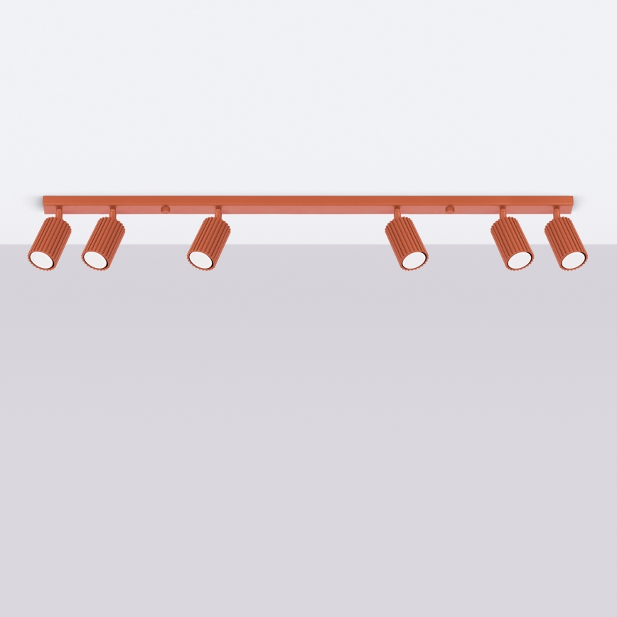 Brilagi - LED точечный светильник CRESTO 6xGU10/10W/230V красный