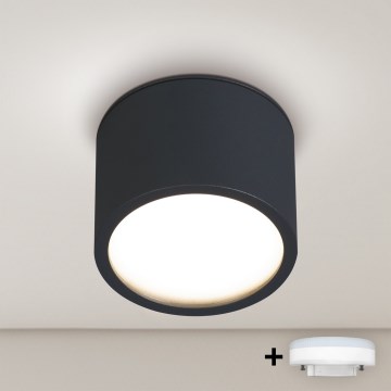 BRILAGI - LED Точечный светильник для ванной комнаты SMOOTH 1xGX53/15W/230V 60x82 mm чёрный IP54