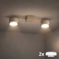 Brilagi - LED точечный светильник MONO 2xGX53/13W/230V бежевый