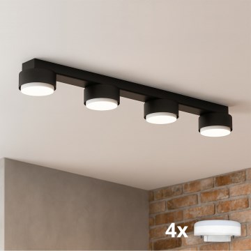 Brilagi - LED точечный светильник MONO 4xGX53/13W/230V черный