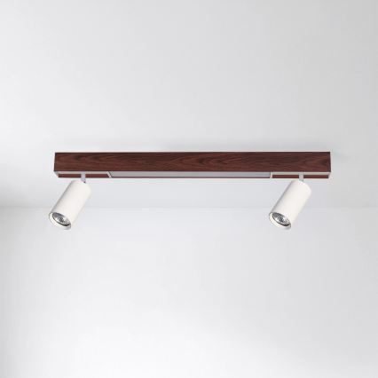 BRILAGI - LED точечный светильник SELE 2xGU10/30W/230V + LED/15W белый/декор вишни
