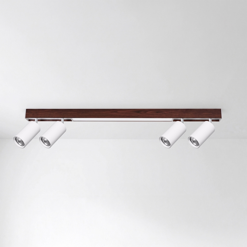 BRILAGI - LED точечный светильник SELE 4xGU10/30W/230V + LED/20W белый/декор вишни
