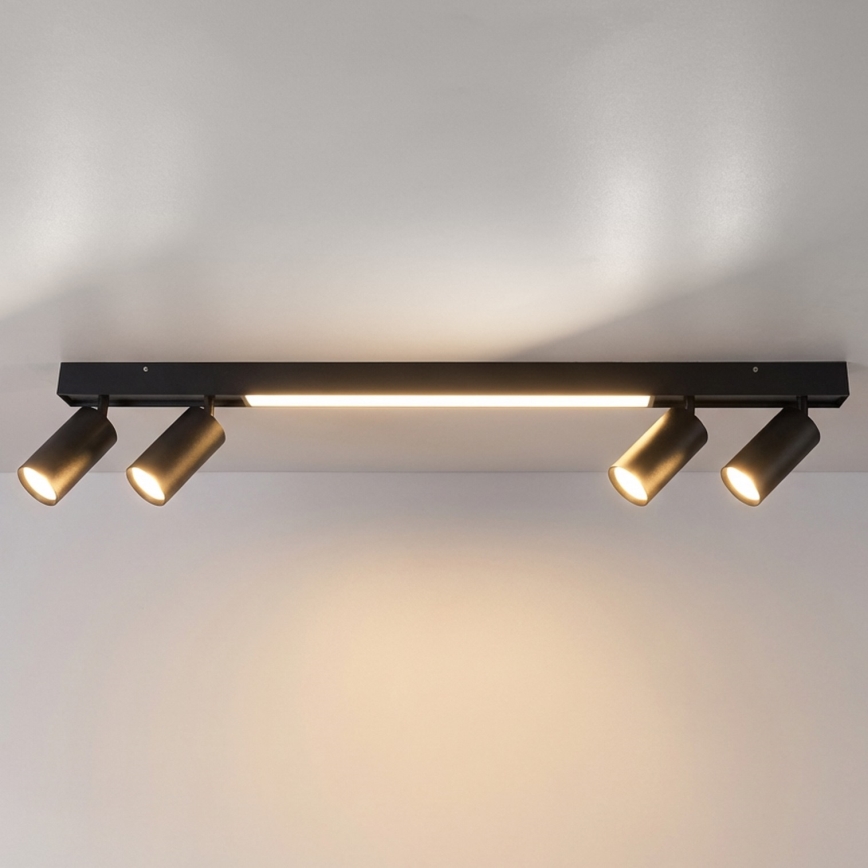 Brilagi - LED точечный светильник SELE 4xGU10/30W/230V + LED/25W черный