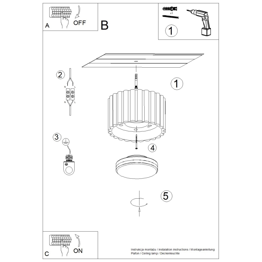 Brilagi - LED точечный светильник SFERA 1xGX53/30W/230V диаметр 10 см белый