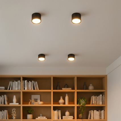 BRILAGI - LED Точечный светильник SMOOTH 1xGX53/15W/230V 60x82 mm чёрный