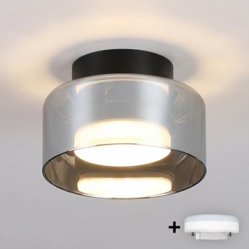 Brilagi - LED Точковий світильник AURA LUX 1xGX53/30W/230V діаметр 13 см чорний/димчастий