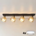 Brilagi - LED Точковий світильник AURA LUX 4xGX53/30W/230V чорний/золотий