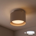 BRILAGI - LED точковий світильник BACKLIT 1xGX53/15W/230V + LED/3W діаметр 10 см бежевий