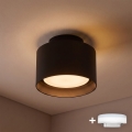 BRILAGI - LED точковий світильник BACKLIT 1xGX53/15W/230V + LED/3W діаметр 10 см чорний