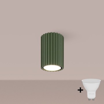 Brilagi - LED точковий світильник CRESTO 1xGU10/10W/230V 10 см зелений