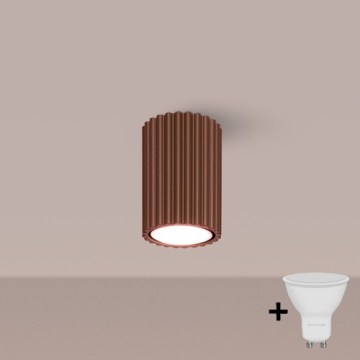 Brilagi - LED точковий світильник CRESTO 1xGU10/10W/230V 10 см коричневий