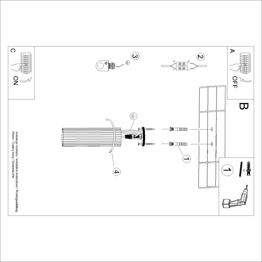 Brilagi - LED точковий світильник CRESTO 1xGU10/10W/230V 20 cm білий