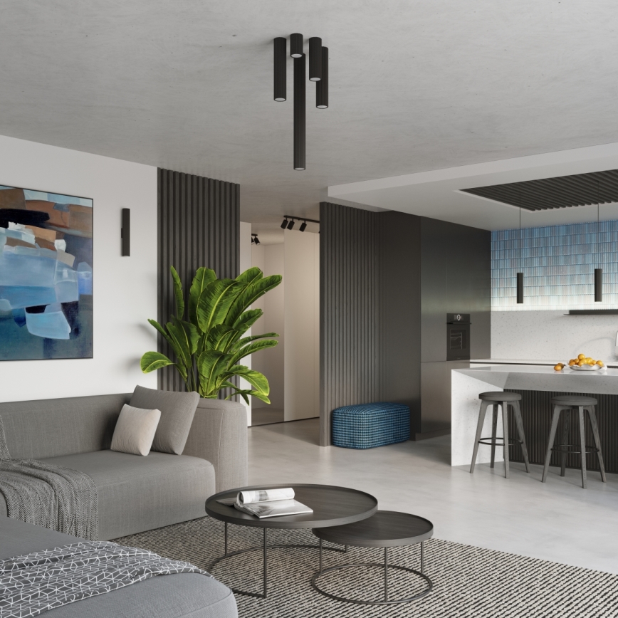 Brilagi - LED точковий світильник CRESTO 1xGU10/10W/230V 30 см чорний