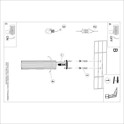Brilagi - LED точковий світильник CRESTO 1xGU10/10W/230V 30 см чорний