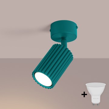 Brilagi - LED точковий світильник CRESTO 1xGU10/10W/230V бірюзовий