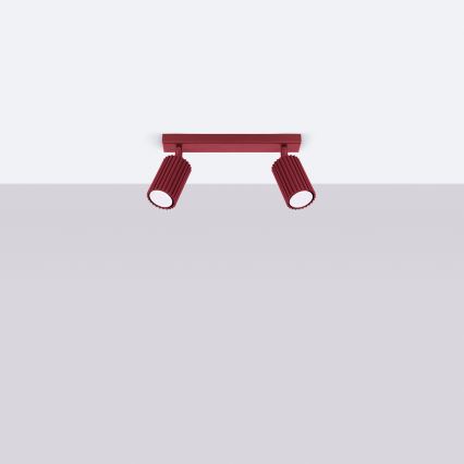 Brilagi - LED точковий світильник CRESTO 2xGU10/10W/230V бордовий