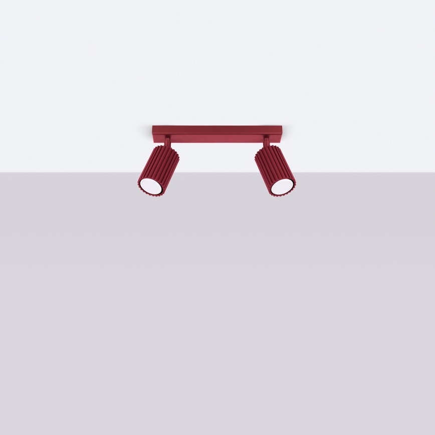 Brilagi - LED точковий світильник CRESTO 2xGU10/10W/230V бордовий