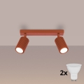 Brilagi - LED точковий світильник CRESTO 2xGU10/10W/230V червоний