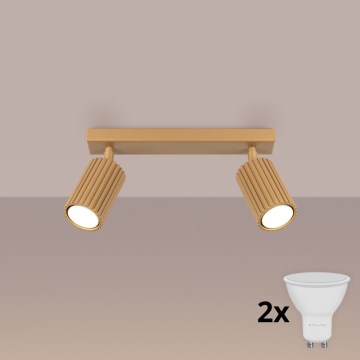 Brilagi - LED точковий світильник CRESTO 2xGU10/10W/230V золотистий