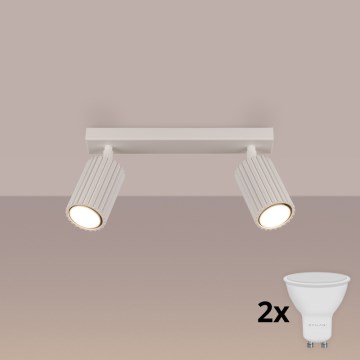 Brilagi - LED точковий світильник CRESTO 2xGU10/10W/230V кремовий