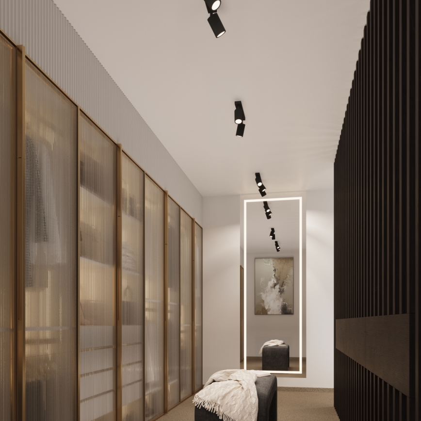 Brilagi - LED точковий світильник CRESTO 3xGU10/10W/230V чорний