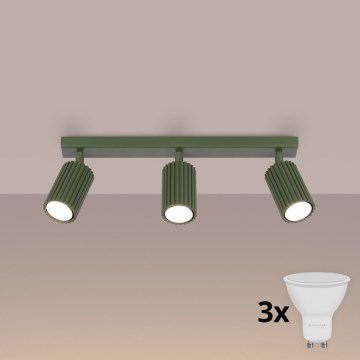 Brilagi - LED точковий світильник CRESTO 3xGU10/10W/230V зелений