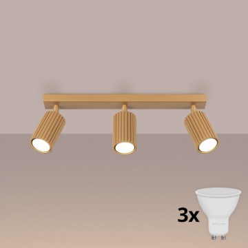 Brilagi - LED точковий світильник CRESTO 3xGU10/10W/230V золотистий