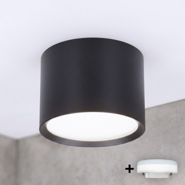 BRILAGI - LED точковий світильник для ванної кімнати SMOOTH 1xGX53/15W/230V 60x82 mm чорний IP54