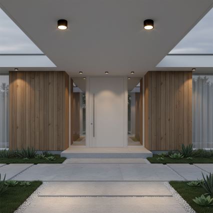 Brilagi - LED Точковий світильник для ванної кімнати SMOOTH 1xGX53/15W/230V чорний IP65