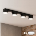 Brilagi - LED точковий світильник MONO 4xGX53/12W/230V чорний