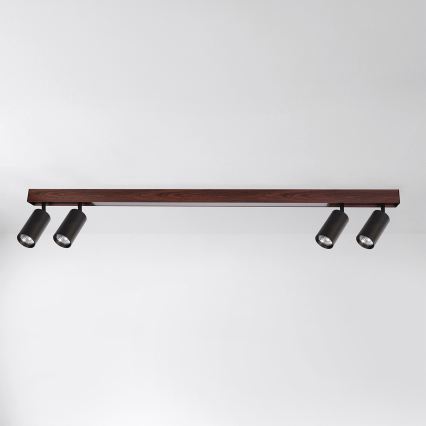 BRILAGI - LED точковий світильник SELE 4xGU10/30W/230V + LED/25W чорний/декор вишні
