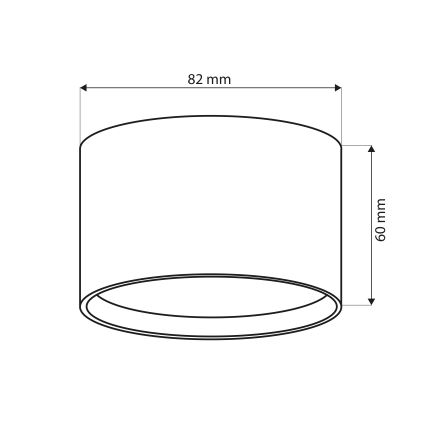 Brilagi - LED Точковий світильник SMOOTH 1xGX53/15W/230V золотистий