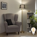 Brilagi - LED торшер CERIA 1xE27/20W/230V Ø 30 cm чёрный/золотой