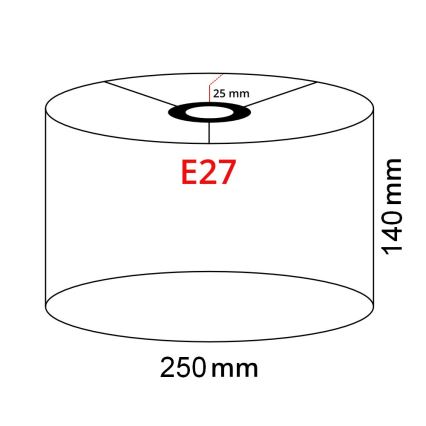 Brilagi - LED торшер CERIA 1xE27/40W/230V, диаметр 25 см, серый/матовый хром