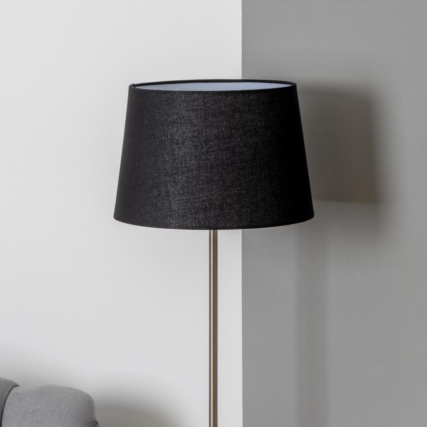 Brilagi - LED-торшер CERIA 1xE27/40W/230V, диаметр 30 см, черный/матовый хром