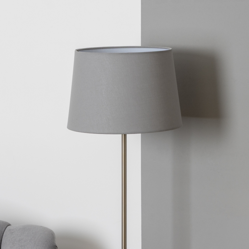 Brilagi - LED торшер CERIA 1xE27/40W/230V, діаметр 30 см, сірий/матовий хром