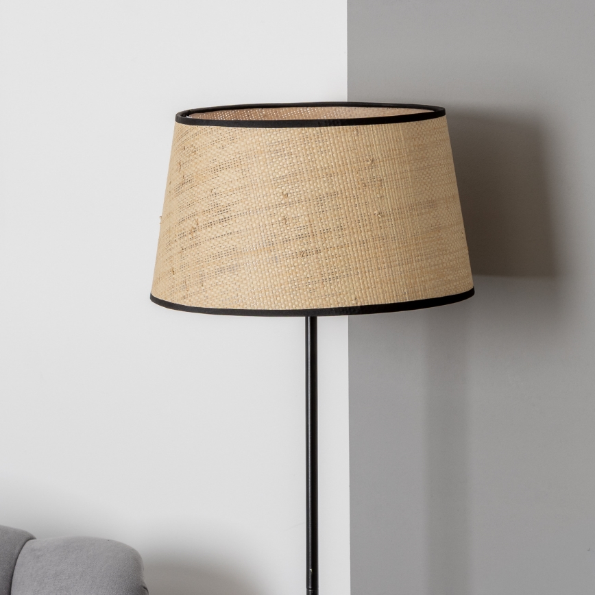 Brilagi - LED торшер CERIA 1xE27/40W/230V, диаметр 35 см, бежевый/чёрный