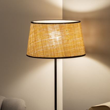 Brilagi - LED торшер CERIA 1xE27/40W/230V, диаметр 35 см, бежевый/чёрный