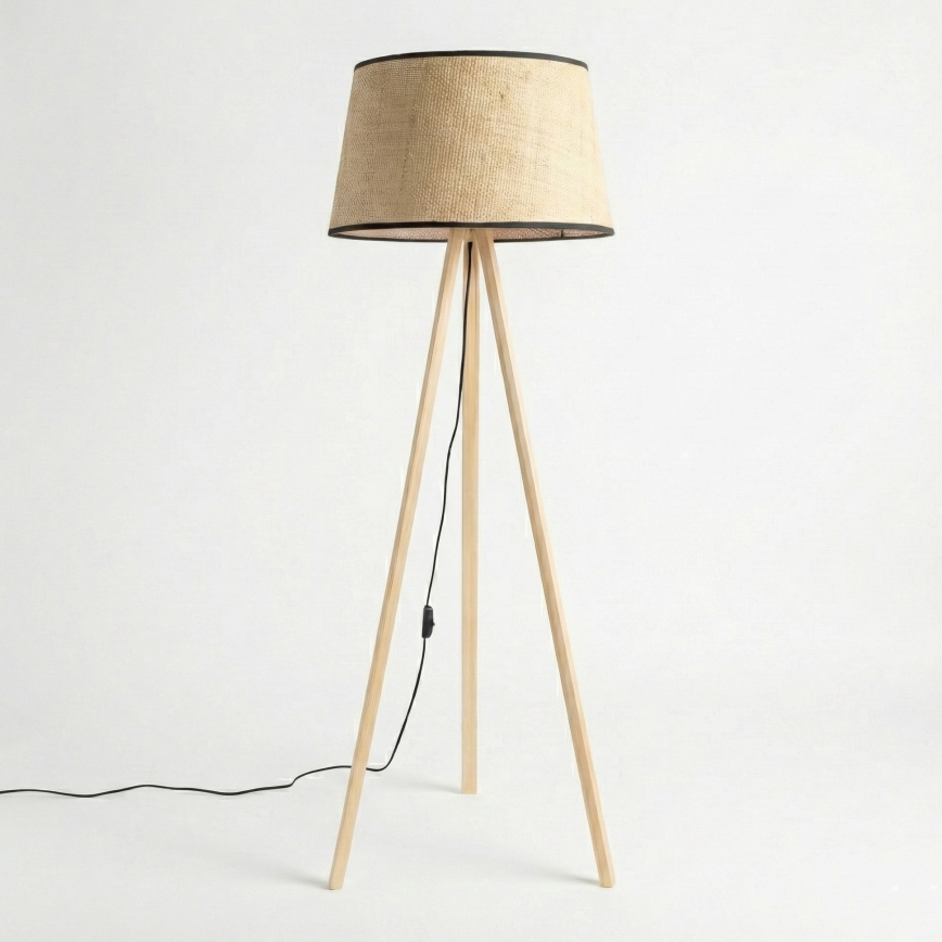 Brilagi - LED торшер CERIA 1xE27/60W/230V діаметр 50 см бежевий