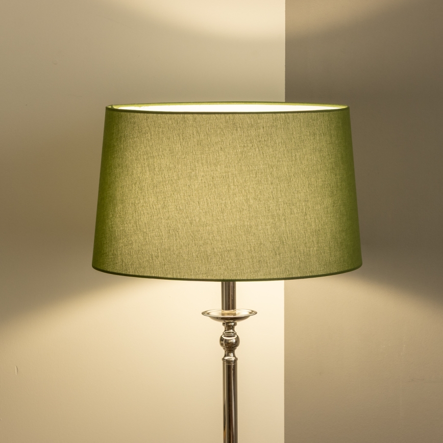 Brilagi - LED торшер CERIA 1xE27/60W/230V Ø 45 см полированный хром/зеленый
