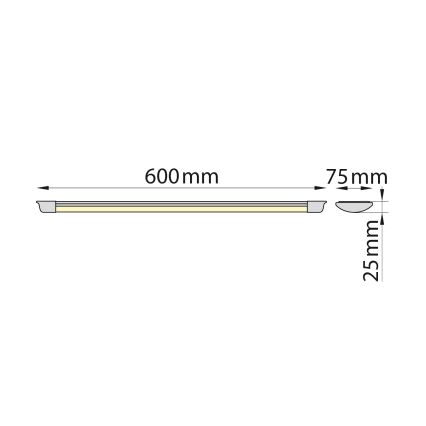 Brilagi - LED-трубчатый светильник AVERO, 16 Вт/230 В, 60 см