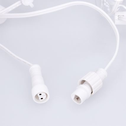 Brilagi - LED уличная декоративная гирлянда GIRLANDA 25xE12/0,8W/230V 20m белая IP44 тёплый белый